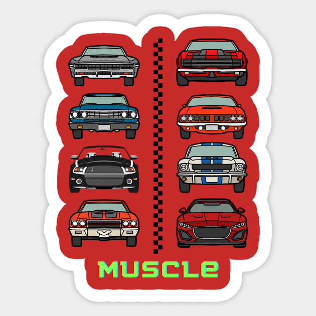 Muscle cars Sticker by MaxiVision